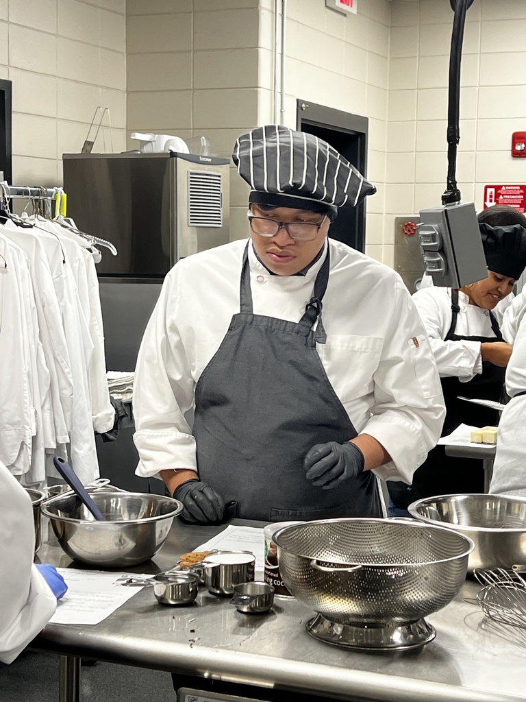 Image showing 🥧 Baking up something special at CHS! 🍫🍓✨ Mrs. Pirie’s Culinary Arts 2 students took on a sweet research and baking challenge—crafting homemade cobblers from scratch! 👨‍🍳👩‍🍳  From classic peach and blackberry to innovative recipes like chocolate-covered strawberry, these student chefs nailed every single dish. After tasting their masterpieces, they spread the joy by sharing samples with faculty and staff! 🍑😋  A big shoutout to these talented Tigers for filling our halls with delicious smells and amazing food.  🐅💛🖤  #CHSTigers #CulinaryArts #CTAE #ClaxtonHighSchool #StudentChefs #TheDen #ERCCA