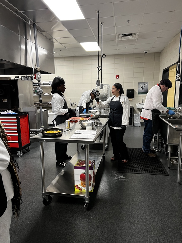 Image showing 🥧 Baking up something special at CHS! 🍫🍓✨ Mrs. Pirie’s Culinary Arts 2 students took on a sweet research and baking challenge—crafting homemade cobblers from scratch! 👨‍🍳👩‍🍳  From classic peach and blackberry to innovative recipes like chocolate-covered strawberry, these student chefs nailed every single dish. After tasting their masterpieces, they spread the joy by sharing samples with faculty and staff! 🍑😋  A big shoutout to these talented Tigers for filling our halls with delicious smells and amazing food.  🐅💛🖤  #CHSTigers #CulinaryArts #CTAE #ClaxtonHighSchool #StudentChefs #TheDen #ERCCA