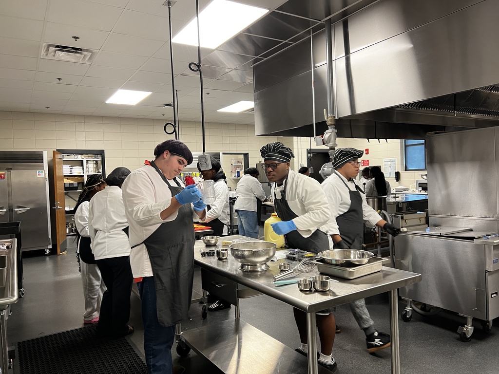 Image showing 🥧 Baking up something special at CHS! 🍫🍓✨ Mrs. Pirie’s Culinary Arts 2 students took on a sweet research and baking challenge—crafting homemade cobblers from scratch! 👨‍🍳👩‍🍳  From classic peach and blackberry to innovative recipes like chocolate-covered strawberry, these student chefs nailed every single dish. After tasting their masterpieces, they spread the joy by sharing samples with faculty and staff! 🍑😋  A big shoutout to these talented Tigers for filling our halls with delicious smells and amazing food.  🐅💛🖤  #CHSTigers #CulinaryArts #CTAE #ClaxtonHighSchool #StudentChefs #TheDen #ERCCA