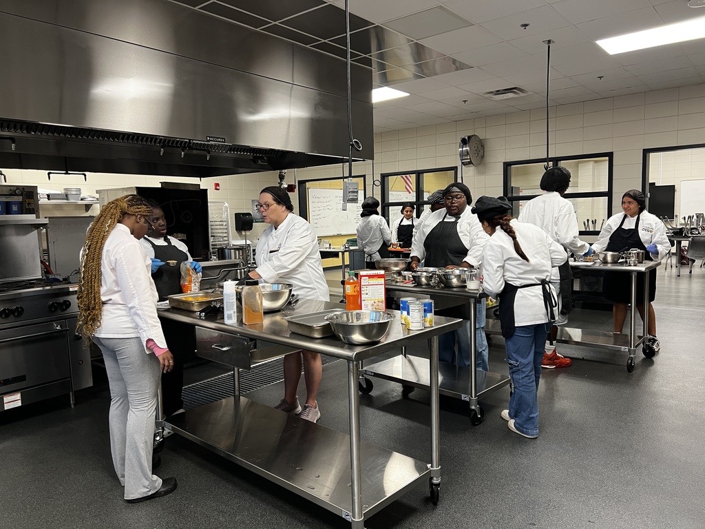 Image showing 🥧 Baking up something special at CHS! 🍫🍓✨ Mrs. Pirie’s Culinary Arts 2 students took on a sweet research and baking challenge—crafting homemade cobblers from scratch! 👨‍🍳👩‍🍳  From classic peach and blackberry to innovative recipes like chocolate-covered strawberry, these student chefs nailed every single dish. After tasting their masterpieces, they spread the joy by sharing samples with faculty and staff! 🍑😋  A big shoutout to these talented Tigers for filling our halls with delicious smells and amazing food.  🐅💛🖤  #CHSTigers #CulinaryArts #CTAE #ClaxtonHighSchool #StudentChefs #TheDen #ERCCA