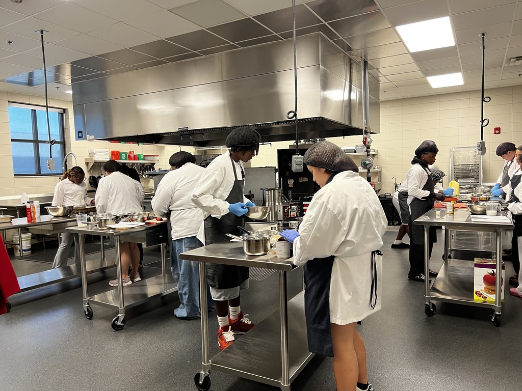 Image showing 🥧 Baking up something special at CHS! 🍫🍓✨ Mrs. Pirie’s Culinary Arts 2 students took on a sweet research and baking challenge—crafting homemade cobblers from scratch! 👨‍🍳👩‍🍳  From classic peach and blackberry to innovative recipes like chocolate-covered strawberry, these student chefs nailed every single dish. After tasting their masterpieces, they spread the joy by sharing samples with faculty and staff! 🍑😋  A big shoutout to these talented Tigers for filling our halls with delicious smells and amazing food.  🐅💛🖤  #CHSTigers #CulinaryArts #CTAE #ClaxtonHighSchool #StudentChefs #TheDen #ERCCA
