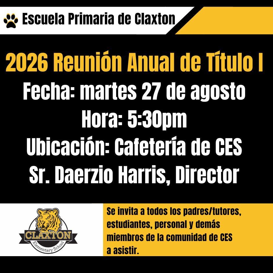 2026 Annual Title 1 Meeting
