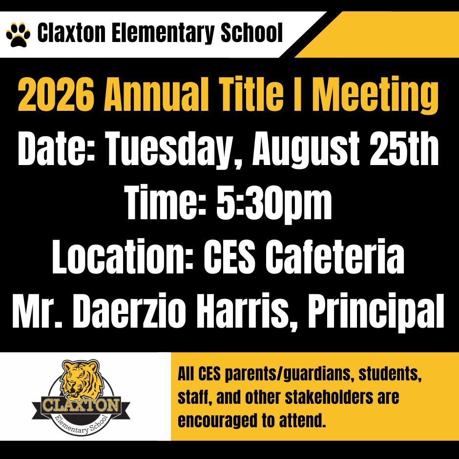 2026 Annual Title 1 Meeting