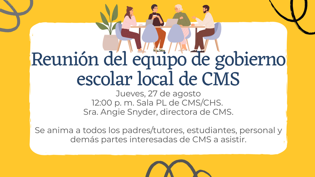 Image showing Spanish version of 🚀 LEVEL UP WITH CMS! 🐅 Claxton Middle School invites all LSGT members, parents, guardians, students, and community stakeholders to join us as we Focus, Learn, Practice, Improve, and Achieve together for the 2026-2027 school year! 📅 When: Thursday, August 27 at 12:00 PM (Noon) 📍 Where: CMS/CHS PL Room 📋 Event: Local School Governance Team (LSGT) Meeting Your voice matters as we continue to Level Up our school community! 🏆✨ For more information, please contact CMS Principal, Mrs. Angie Snyder. #ClaxtonMiddleSchool #CMSLevelUp #TigerPride #CMSLSGT #LevelUp2026 #SchoolGovernance #CommunityInvolvement #ClaxtonTigers