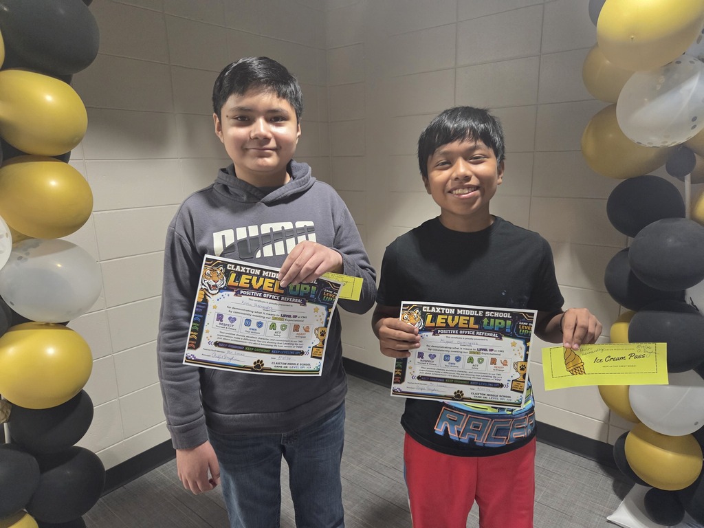 Image showing 🎉Shoutout! 🎉 Big congratulations to Miguel Dominguez and Kevin Hernandez for earning a positive office referral! 🌟 They showed everyone what it means to follow the CMS ROAR expectations every single day. We are so proud of your hard work, leadership, and dedication! Keep Leveling Up! 🚀 #CMSROAR #LevelUp #StudentSuccess