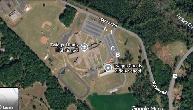 Map of Twiggs County High School