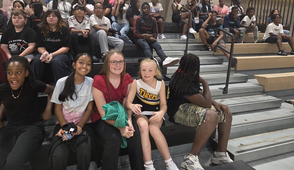 Image showing 🔥 FIRST PEP RALLY OF THE YEAR WAS A SUCCESS! 🐅⚡ Claxton Middle School officially Leveled Up the school spirit on Friday, August 21 with our very first pep rally of the year! 📣 Athletics Spotlight: We cheered on our incredible Softball, Cheerleading, and Football teams as they gear up for an amazing season. 🏐 Dodgeball Showdown: Things got competitive with grade-level dodgeball battles, culminating in an epic showdown between our faculty and students! Thank you to everyone who brought the energy, stayed focused, and helped us kick off the year with total Tiger Pride! Let’s keep this momentum going as we Focus, Learn, Practice, Improve, and Achieve all year long! 🏆🎒✨ #ClaxtonMiddleSchool #CMSLevelUp #TigerSpirit #PepRally #ClaxtonTigers #LevelUp2026 #CMSAthletics #ROAR