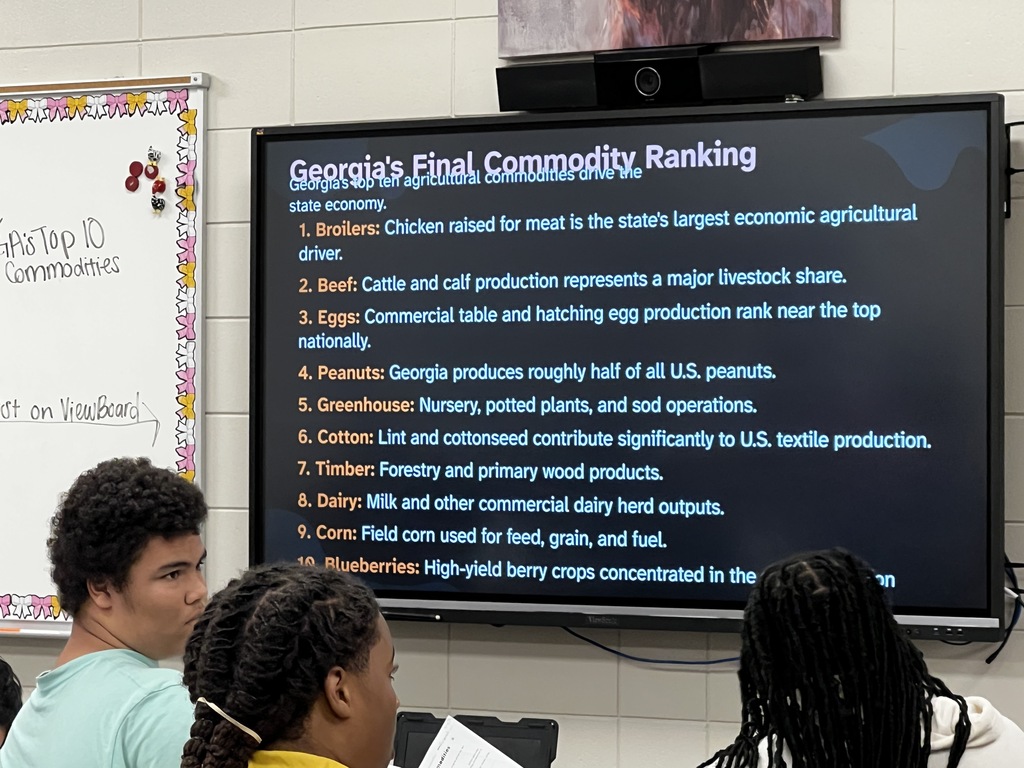 Image showing 🌱 GEORGIA AG IN THE SPOTLIGHT! 🚜🍑  Do you know what Georgia’s top commodities are? If not, ask any student in Ms. Kearney’s Basic Ag Science class—they can tell you! 💡🌾  After exploring the powerhouse agricultural products that fuel our state—like peanuts, poultry, cotton, and timber—students got creative! 🎨📐 They built 12-sided 3D dodecagons and featured different Georgia commodities on each panel.  Combining hands-on learning, geometry, and agricultural education with one shared purpose! 🐅🖤💛  Once a Tiger, always a Tiger!  #OneRoar #ClaxtonTigers #CHSAgScience #GeorgiaAg #HandsOnLearning #STEMinAg #OnceATigerAlwaysATiger #ClaxtonGA #TigerPride #TheDen #CTAE #ERCCA