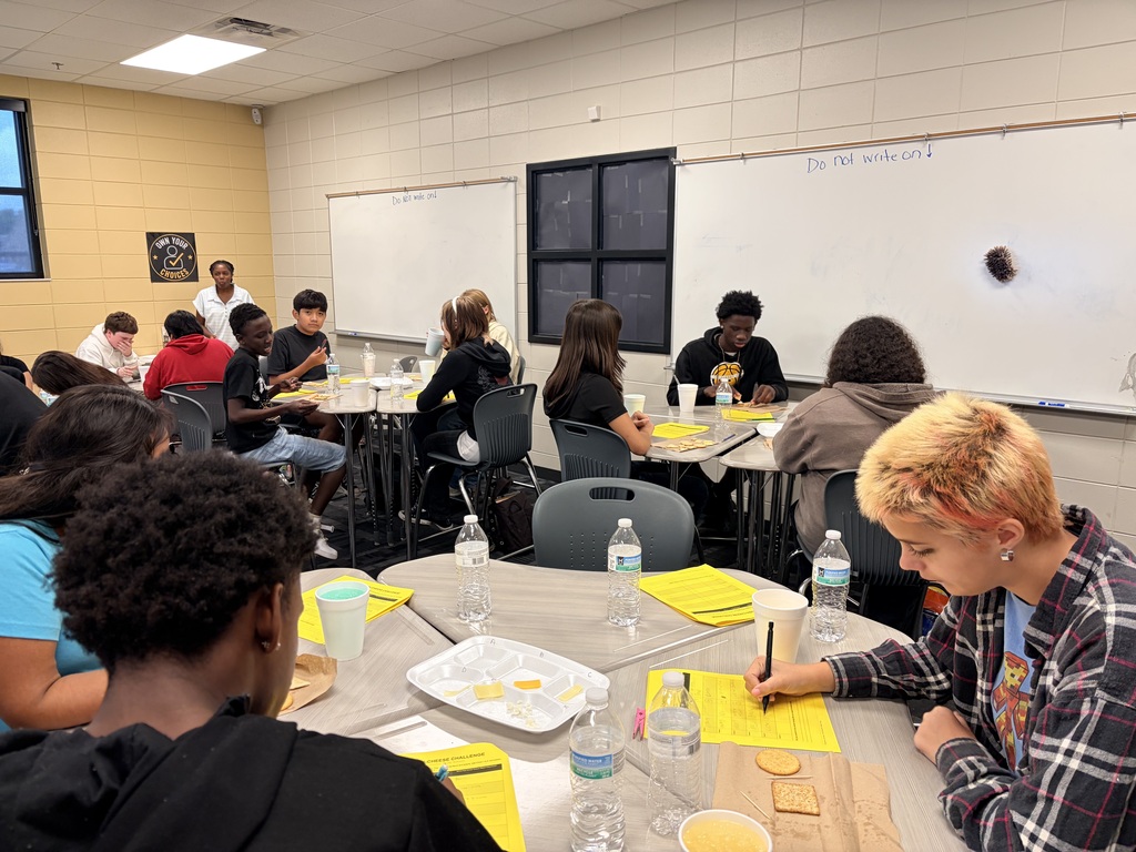 Image showing 🧀🍋 Learning Our Way Through the Maze! Over the past two weeks, our High School Transitions students have participated in a book study of Who Moved My Cheese? The story helped students explore important lessons about change, fear, adaptability, perseverance, and continuing to move forward when life does not go according to plan. On Friday, August 28, they brought those lessons to life with a cheese-tasting experience! Students sampled several unfamiliar cheeses, explored different cracker options, and created their own flavored lemonades. Their reactions were definitely mixed 😂, but the real challenge was being willing to step outside their comfort zones and try something new. Each cheese represented something students may encounter as they transition to high school—new friendships, academic challenges, discovering their identity, unexpected opportunities, changing goals, and planning for the future. Just as every cheese did not look, smell, or taste familiar, every new high school experience may not initially feel comfortable. However, students are learning that growth often begins with an open mind and the courage to explore the unfamiliar. This activity was a fun and meaningful way to remind our students: When the cheese moves, we do not give up—we adjust, keep moving through the maze, and search for new opportunities! 🐭🧀 #WhoMovedMyCheese #HighSchoolTransitions #LearningThroughExperience #GrowthMindset #Adaptability #BuiltDifferent