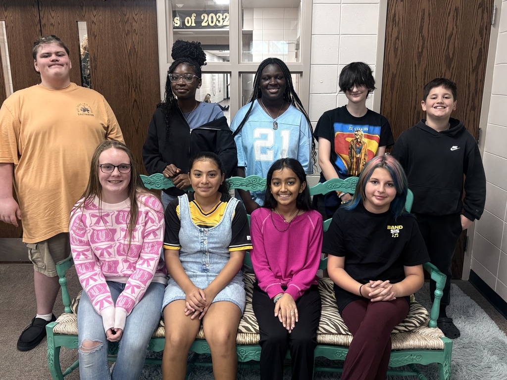 Image showing 🗳️ INTRODUCING THE 2026-2027 CMS STUDENT COUNCIL! 🐅🌟 Claxton Middle School is excited to announce this year’s Student Council! These student leaders are ready to LEVEL UP our school by listening to the voices of their classmates, building school spirit, celebrating others, and focusing on topics that matter to our students and teachers. Our Student Council will meet monthly to Focus, Learn, Practice, Improve, and Achieve as they lead, serve, and make a difference at CMS. We can’t wait to see all that this incredible team accomplishes! 🏆✨ 👏 Meet Your Student Leaders: Back Row: ⭐ William McGath (8th) ⭐ Reagan Lovett (8th) ⭐ Madisun Hodges (8th) ⭐ Abigail Tippins (7th) ⭐ Kaleb Tidwell (7th) Front Row: ⭐ Bella Ann Sapp (6th) ⭐ Brielle Hernandez (7th) ⭐ Dhristi Patel (6th) ⭐ Mattilyn Hamner (6th) #ClaxtonMiddleSchool #CMSLevelUp #StudentCouncil #StudentLeaders #TigerPride #LevelUp2026 #CMSExcellence #FocusLearnPracticeAchieve #ROAR