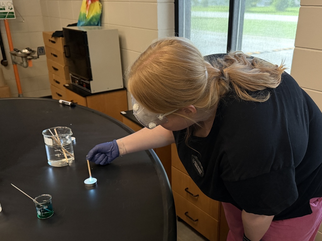 Image showing 🔥 SPARKING CURIOSITY IN CHEMISTRY! 🧪⚡ 🤩✨This week, our Chemistry students brought their unit on electrons to life through flame tests! 🔥🔬 Tigers got to witness science in real-time as excited electrons jumped energy levels and released brilliant, colorful light. Safe to say, chemistry is always a little more fun when you get to (safely!) spark some flames! 💥👨🔬👩🔬 Exploring the elements, asking big questions, and learning with one shared purpose under One Roar! 🐅🖤💛 Once a Tiger, always a Tiger! 🐅🐾 #OneRoar #ClaxtonTigers #CHSChemistry #HandsOnScience #STEMinAction #TigerPride #OnceATigerAlwaysATiger #ClaxtonGA #CHSTigers