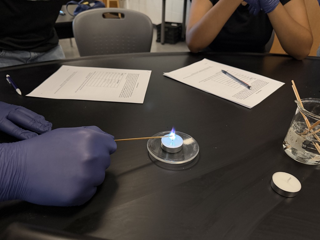 Image showing 🔥 SPARKING CURIOSITY IN CHEMISTRY! 🧪⚡ 🤩✨This week, our Chemistry students brought their unit on electrons to life through flame tests! 🔥🔬 Tigers got to witness science in real-time as excited electrons jumped energy levels and released brilliant, colorful light. Safe to say, chemistry is always a little more fun when you get to (safely!) spark some flames! 💥👨🔬👩🔬 Exploring the elements, asking big questions, and learning with one shared purpose under One Roar! 🐅🖤💛 Once a Tiger, always a Tiger! 🐅🐾 #OneRoar #ClaxtonTigers #CHSChemistry #HandsOnScience #STEMinAction #TigerPride #OnceATigerAlwaysATiger #ClaxtonGA #CHSTigers