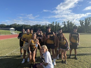 Image showing 🏆 SPIRIT AWARD WINNERS! CLAXTON CROSS COUNTRY SHOWS UP BIG! 🏃‍♂️🏃‍♀️🐅⚡  Our Claxton High School Cross Country runners put on a show at the Portal Relays on September 3rd! ⏱️🔥  Four Tiger teams brought ultimate grit and endurance, pushing through a combined 122 LAPS in just one hour! 👟💨  To top off a fantastic performance, Claxton brought home the Spirit Award for showing the absolute most school pride out of every team on the track! 🎉🏆 Loud, proud, and running strong—that’s how Tigers do it!  Pushing limits together, supporting one another, and bringing that unbeatable One Roar energy wherever we compete! One team, one drive, one shared purpose! 🖤💛  Once a Tiger, always a Tiger! 🐅🐾  #OneRoar #ClaxtonTigers #CHSXC #CrossCountry #SpiritAward #TigerPride #OnceATigerAlwaysATiger #ClaxtonGA #CHSTigers