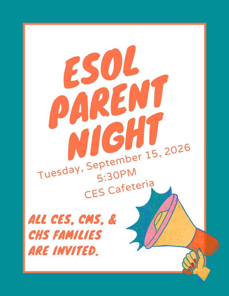 Image showing 📣 ESOL Parent Night is Coming Up! 📣  Families of Claxton Elementary, Middle, and High School students—join us for an interactive evening focused on your child's English language progress and academic success!  📅 Date: Tuesday, September 15, 2026  ⏰ Time: 5:30 PM  📍 Location: CES Cafeteria  What We’ll Cover: 📊 MAP Assessment Data: Learn how we measure your child's academic growth.  🗣️ WIDA Language Standards: Understand how we track English proficiency across listening, speaking, reading, and writing.  💡 Flashlight 360 & Learning Tools: Explore the key resources we use to build confidence in communication.  We look forward to partnering with you to support your student!   #EvansCountySchools #ESOL #ParentNight #StudentSuccess #CommunityInEducation