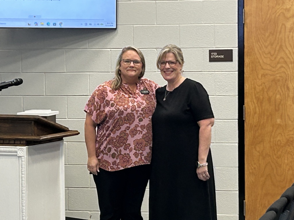 CMS Principal Angie Snyder and CMS TOTY Stephanie Myers