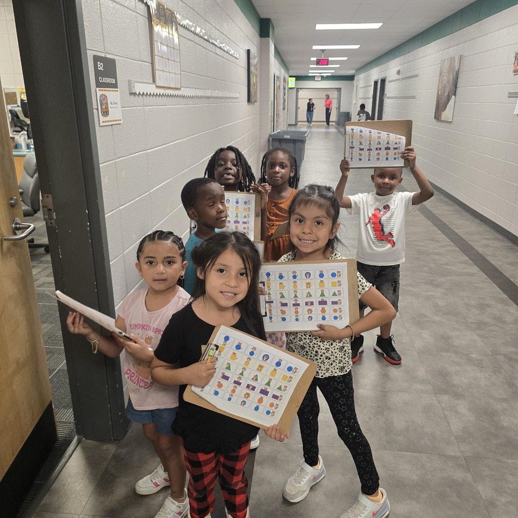 🔎🐯 Our Kindergarteners are Shape Detectives! 🔺🟡 Our Kindergarten students have been putting their math skills to work as they learn to identify circles, triangles, squares, rectangles, hexagons, and octagons! 📐✨ They’re also building their math vocabulary by learning important position words. On Friday, our little Shape Detectives went on a shape hunt around the school! 🕵️♀️🕵️♂️ Each shape they found had a tiger nearby, and students had to describe where the tiger was using words like above, beside, next to, below, behind, and in front of. 🐯 They had a BLAST while flexing their math and vocabulary skills! 💪📚🔷 #ClaxtonElementary #Kindergarten #ShapeDetectives #MathFun #LearningThroughPlay #TigerPride #PardonOurProgress #SuccessUnderConstruction 🐯📚✨
