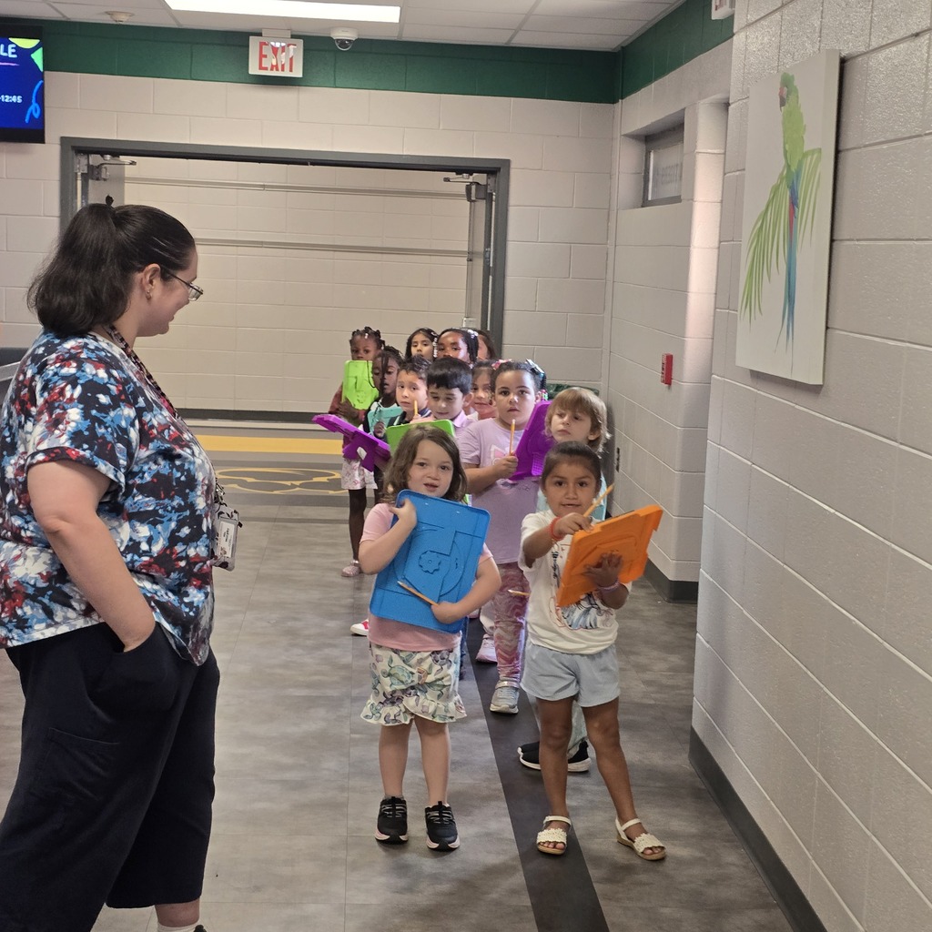 🔎🐯 Our Kindergarteners are Shape Detectives! 🔺🟡 Our Kindergarten students have been putting their math skills to work as they learn to identify circles, triangles, squares, rectangles, hexagons, and octagons! 📐✨ They’re also building their math vocabulary by learning important position words. On Friday, our little Shape Detectives went on a shape hunt around the school! 🕵️♀️🕵️♂️ Each shape they found had a tiger nearby, and students had to describe where the tiger was using words like above, beside, next to, below, behind, and in front of. 🐯 They had a BLAST while flexing their math and vocabulary skills! 💪📚🔷 #ClaxtonElementary #Kindergarten #ShapeDetectives #MathFun #LearningThroughPlay #TigerPride #PardonOurProgress #SuccessUnderConstruction 🐯📚✨
