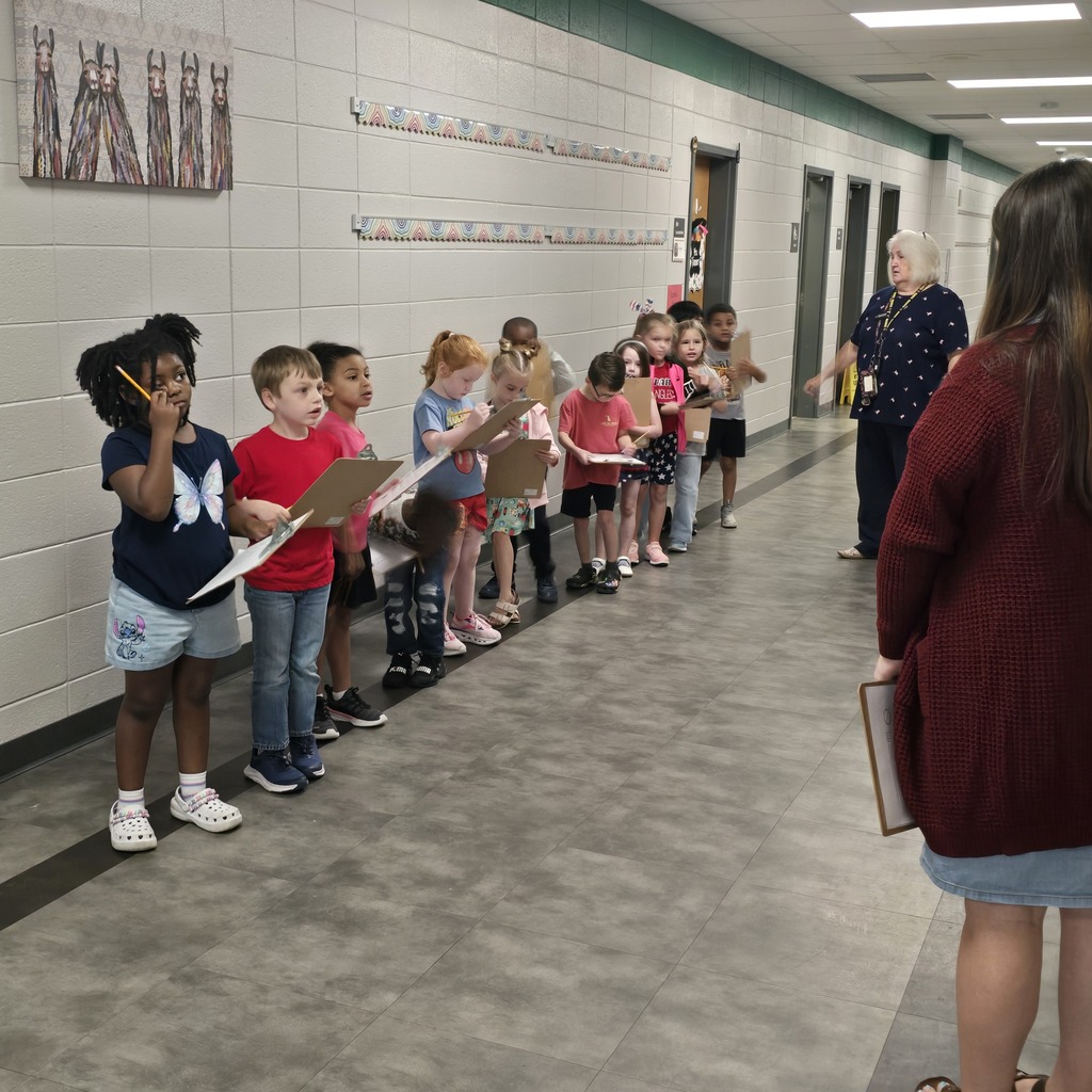 🔎🐯 Our Kindergarteners are Shape Detectives! 🔺🟡 Our Kindergarten students have been putting their math skills to work as they learn to identify circles, triangles, squares, rectangles, hexagons, and octagons! 📐✨ They’re also building their math vocabulary by learning important position words. On Friday, our little Shape Detectives went on a shape hunt around the school! 🕵️♀️🕵️♂️ Each shape they found had a tiger nearby, and students had to describe where the tiger was using words like above, beside, next to, below, behind, and in front of. 🐯 They had a BLAST while flexing their math and vocabulary skills! 💪📚🔷 #ClaxtonElementary #Kindergarten #ShapeDetectives #MathFun #LearningThroughPlay #TigerPride #PardonOurProgress #SuccessUnderConstruction 🐯📚✨
