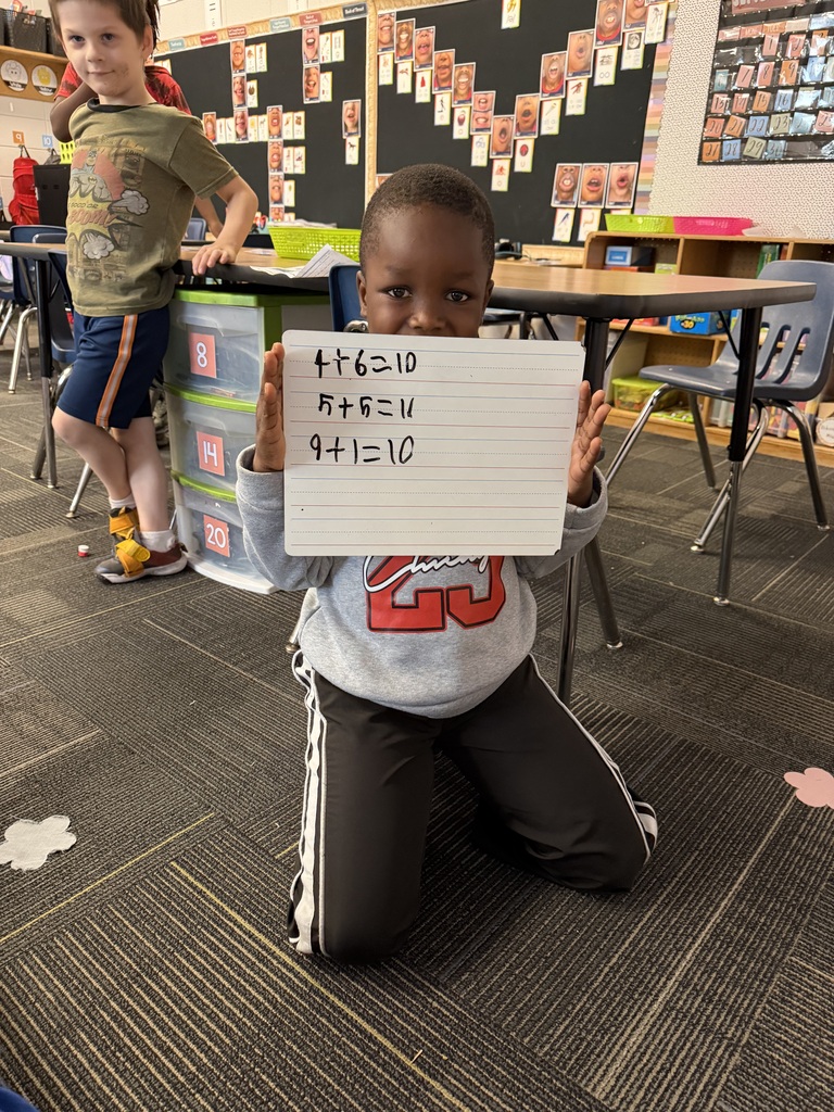 ➕🔟 Making Friends with Ten! 🔟➕ Our first graders with Mrs. Deal and Ms. Sapp are learning all about friends of ten! They’re building their number sense and discovering different ways to make 10. 🧠✨ Learning math is always more fun with friends! 💙🐯 #PardonOurProgress #SuccessUnderConstruction #ClaxtonTigers #CESProud #FirstGrade #MathFun