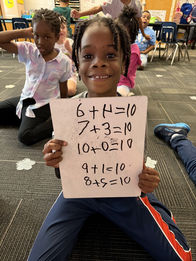 ➕🔟 Making Friends with Ten! 🔟➕ Our first graders with Mrs. Deal and Ms. Sapp are learning all about friends of ten! They’re building their number sense and discovering different ways to make 10. 🧠✨ Learning math is always more fun with friends! 💙🐯 #PardonOurProgress #SuccessUnderConstruction #ClaxtonTigers #CESProud #FirstGrade #MathFun