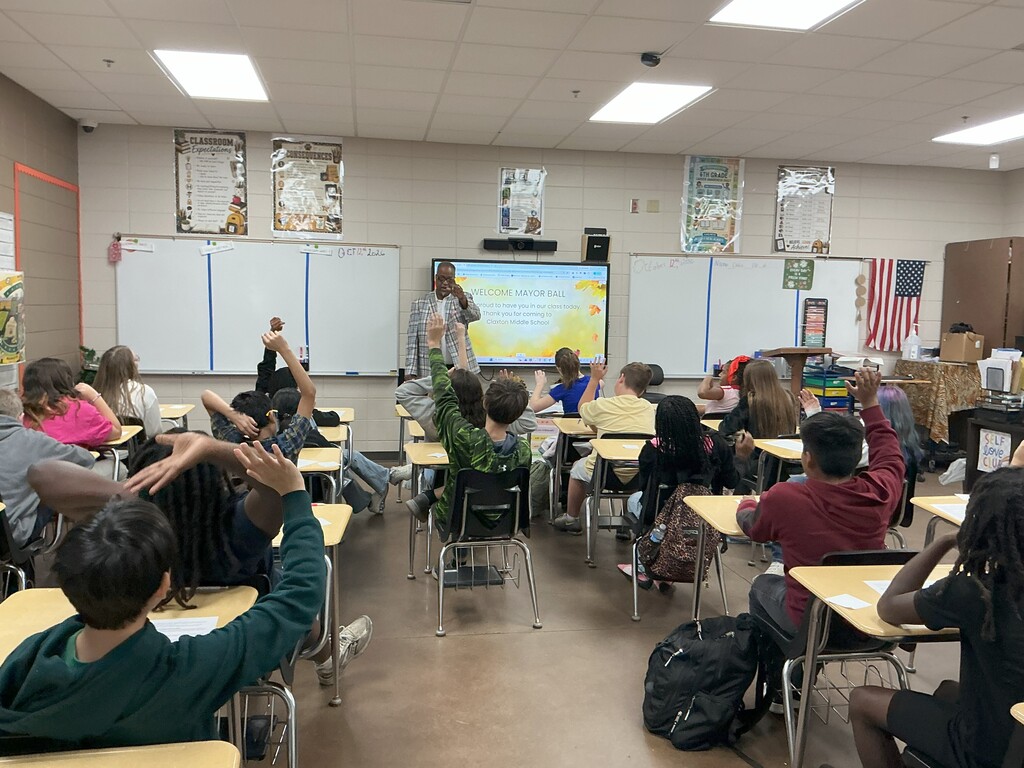 Claxton Middle School had the honor of welcoming Mayor Ball for an inspiring presentation on civic engagement!