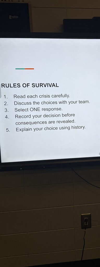 Image showing 📜🌍 WHO KNEW RUNNING A COUNTRY COULD BE SO COMPLICATED?! 🏛️👑🐅🖤💛 In Coach Lanier's World History class, his students put their knowledge of the Enlightenment, Absolutism, and the English and American Revolutions to the ultimate test with the Revolution Survival Challenge! 💥 Students split into groups representing an Absolute Monarchy, Constitutional Monarchy, Republic, and Direct Democracy. Working in teams, they created their own countries, established functioning governments, and faced a series of high-stakes political crises! 🗳️⚖️ From handling protests and raising taxes to protecting individual rights and preventing full-blown rebellions, every single decision directly impacted their nation’s Stability, Liberty, and Authority! 📊🔥 The catch? Students had to defend every decision using historical evidence and ideas from iconic Enlightenment thinkers like John Locke and Voltaire! 🧠📚 The Goal: Move beyond memorizing history and apply these lessons to real-world questions about leadership, government power, citizen rights, and political consequences. Safe to say, students quickly discovered that having the power to make a decision doesn’t always mean it’s the right decision! 💡 History isn’t just about the past—it’s about thinking critically to shape our world today as we Level Up together with one shared purpose under One Roar! ⚡ Once a Tiger, always a Tiger! 🐅🐾 #OneRoar #ClaxtonTigers #CHSWorldHistory #LevelUp #CriticalThinkers #EnlightenmentInAction #StudentLeaders #TigerPride #OnceATigerAlwaysATiger #ClaxtonGA #CHSTigers
