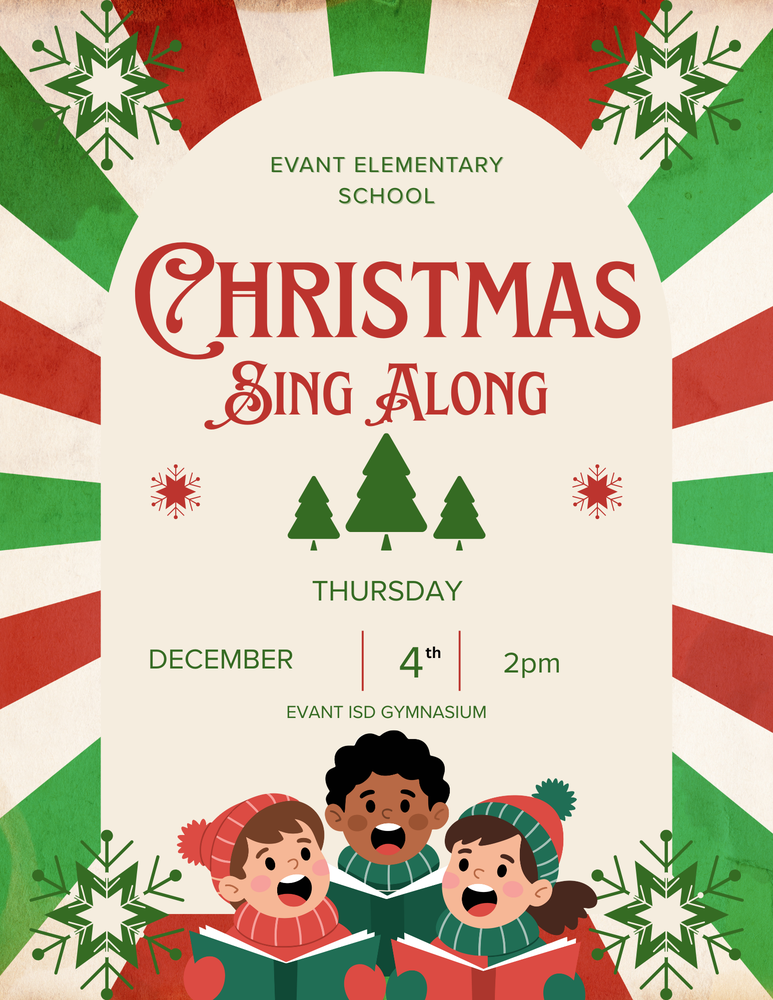 Elementary Christmas Sing Along flyer