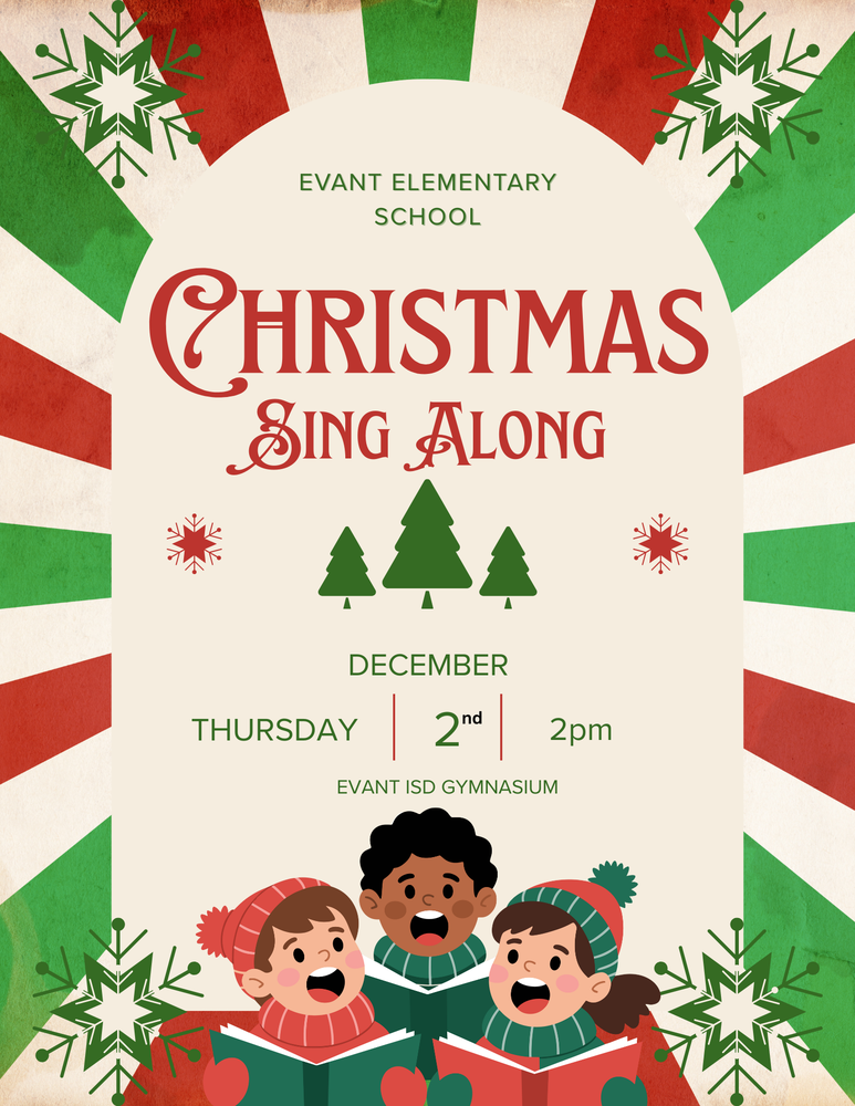 Elementary Christmas Sing Along flyer