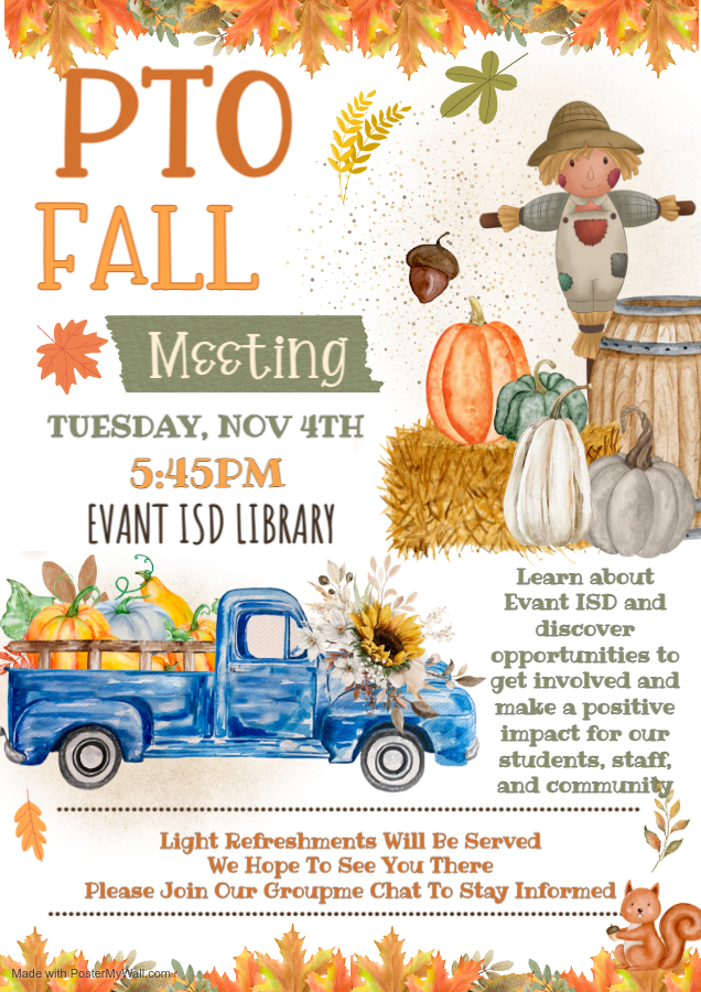 PTO Meeting Nov.4th