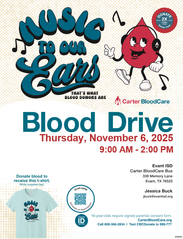 Carter Blood Care flyer 11/6 image