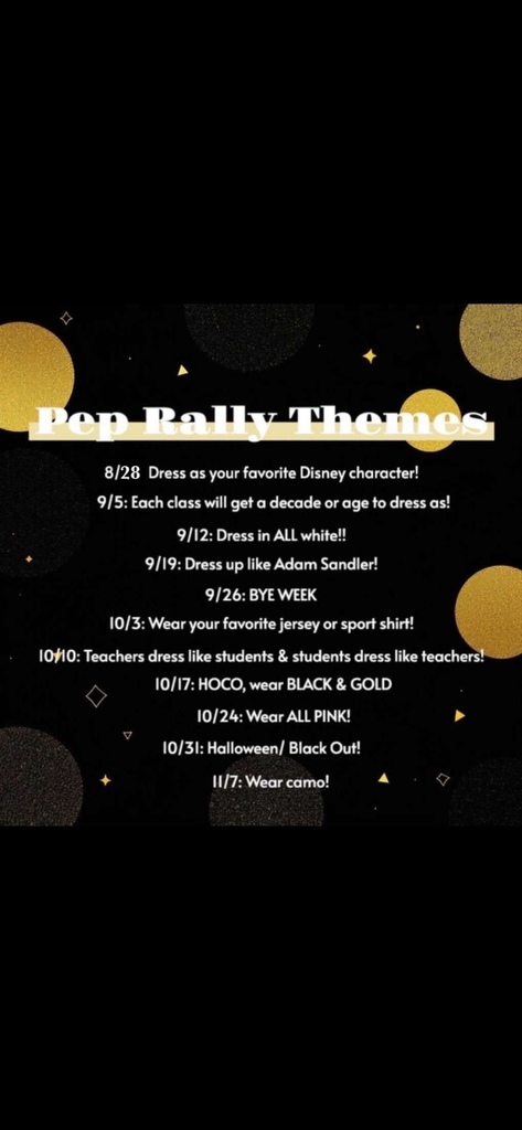 2025 Pep Rally Themes