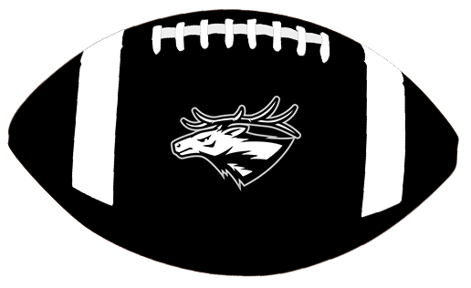 Football with elk mascot image