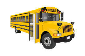 Yellow school bus clip art image