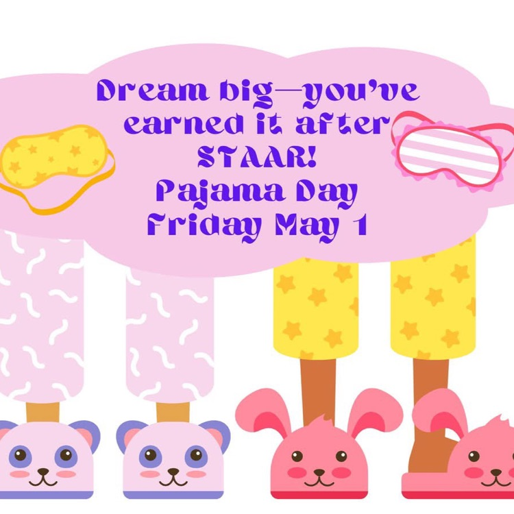 all school free   PJ on Friday, May 1.