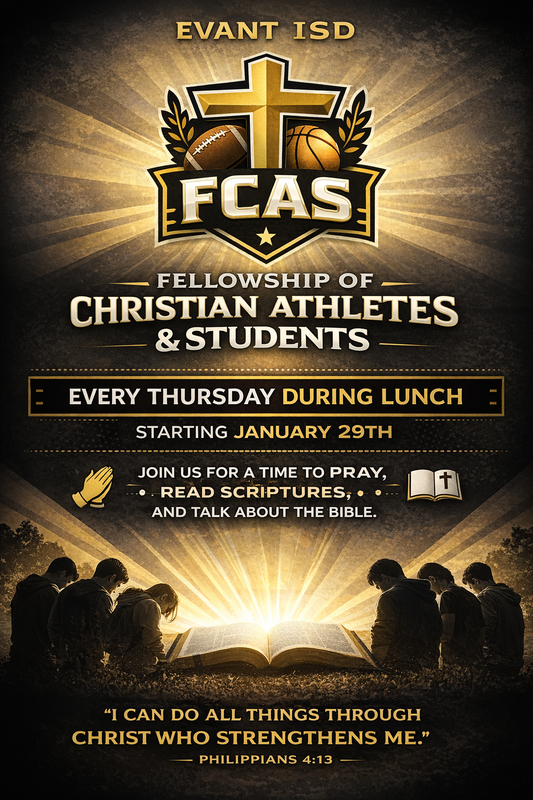 Fellowship of Christian Athletes & Students Kick Off flyer