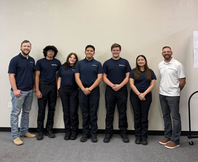 EMT Students and instructors at Evant ISD