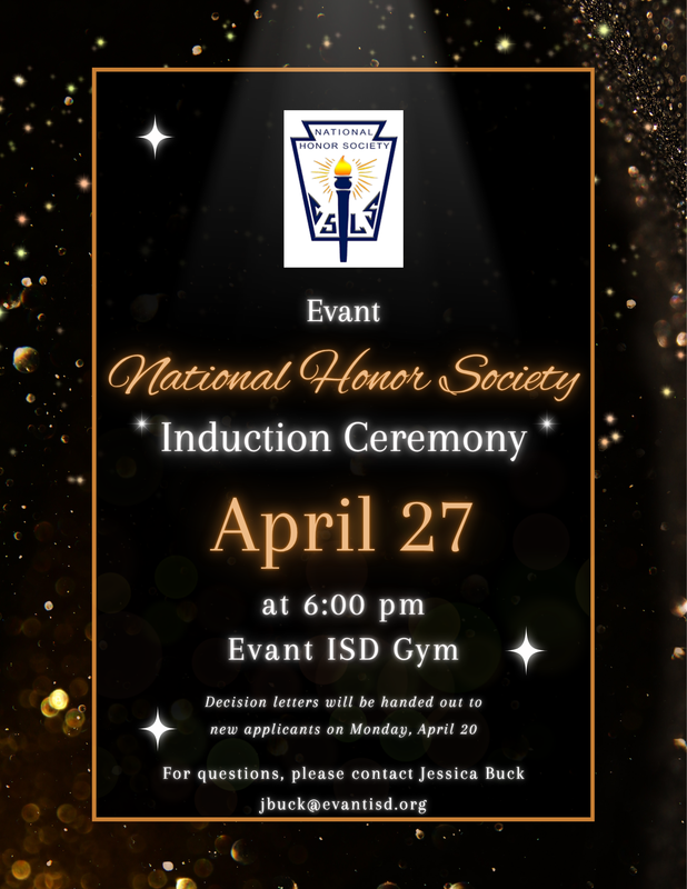 NHS Induction Ceremony flyer image