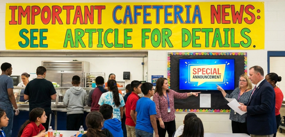 Important Cafetria information! Click article for more details