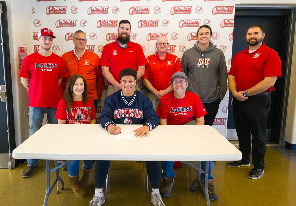 Jakobe Harman signs a letter of intent to play football at Shippensburg University!