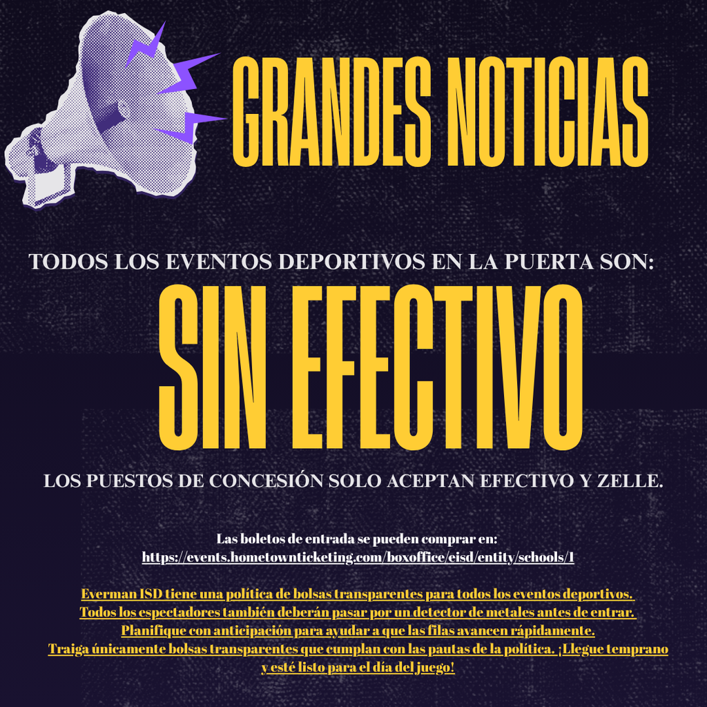 Athletic Events Cashless Spanish
