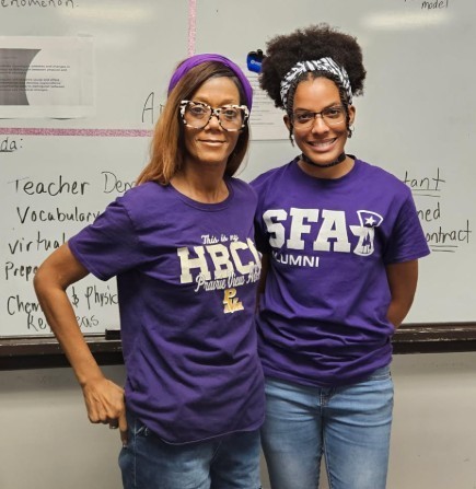 National College Colors Day - Instructional Coach Bell, Instructor Patterson