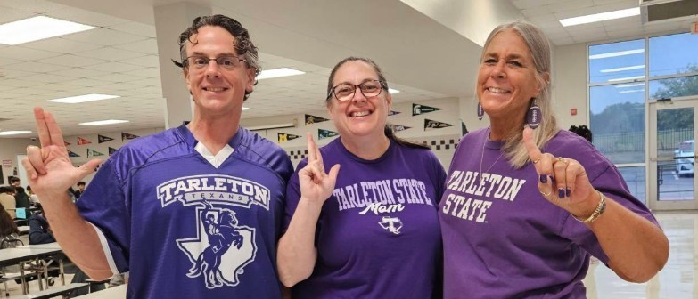 National College Colors Day - Instructor Porras, AP McNease, Instructor King