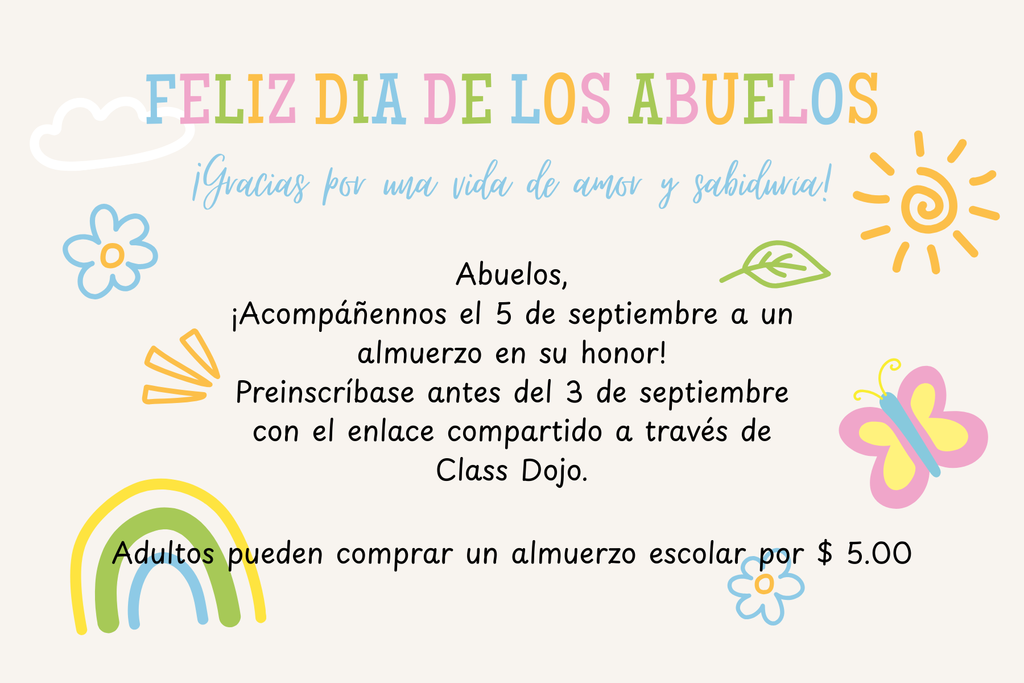 invitation for grandparent's day in spanish