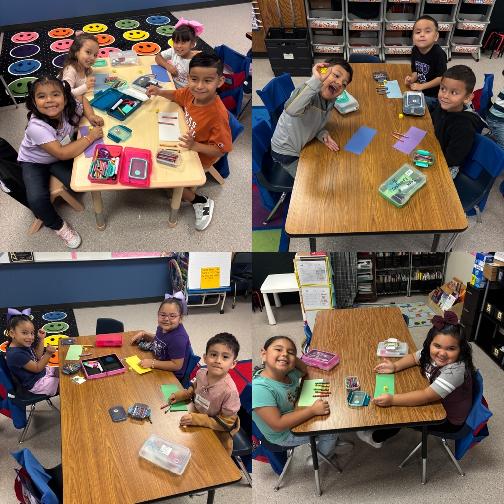 students working at their tables