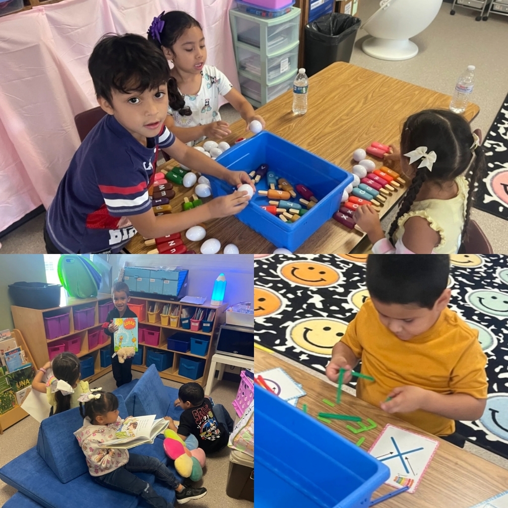students working on literacy skills