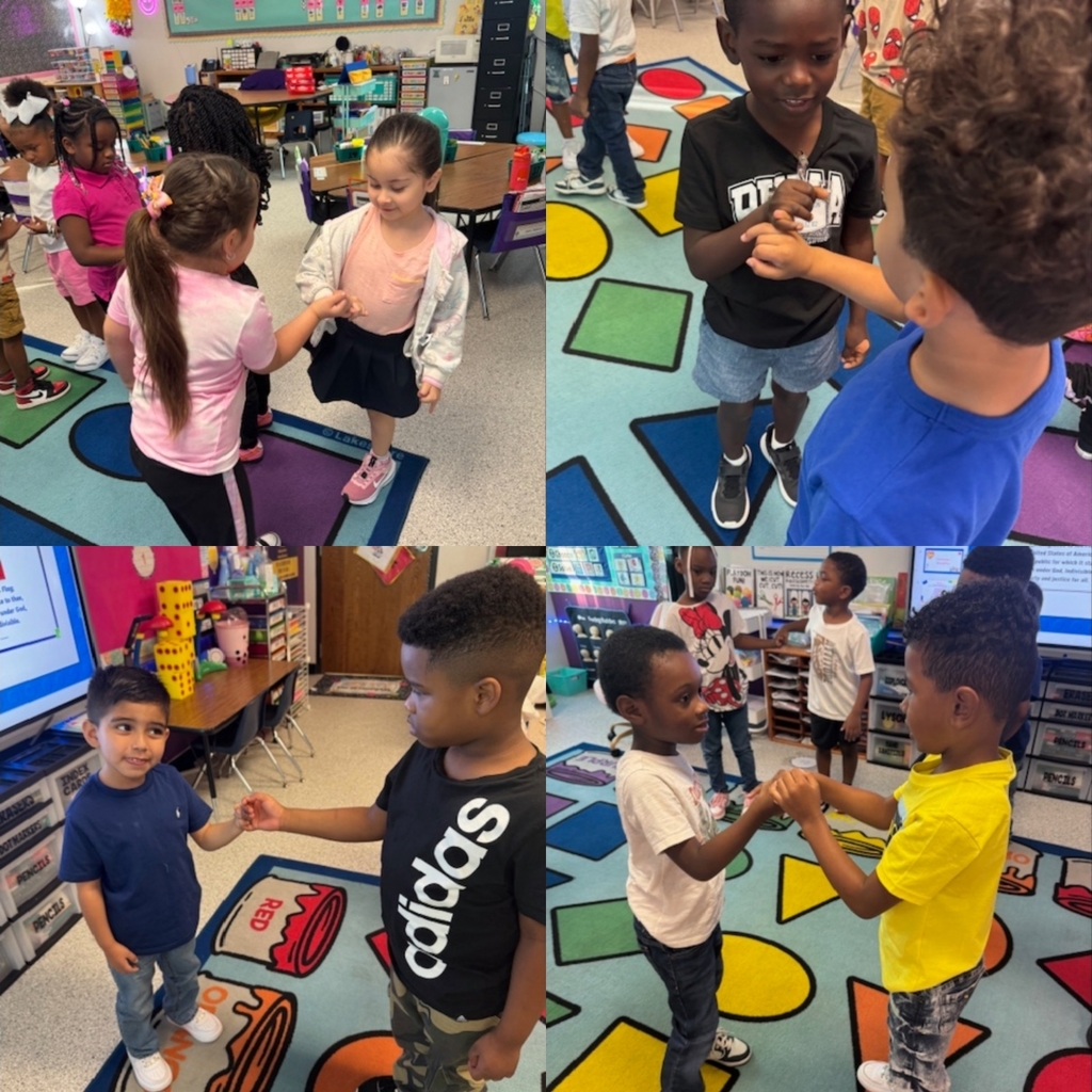 students interacting with one another in the morning