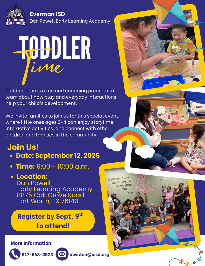 Toddler Time September 12, 2025 from 9-10 a.m.