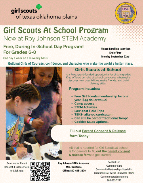 Girl Scouts at RJSA