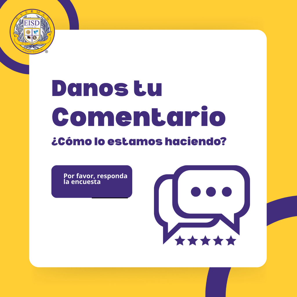 Parents,  Please take a moment to complete the online survey for  English:   Spanish: