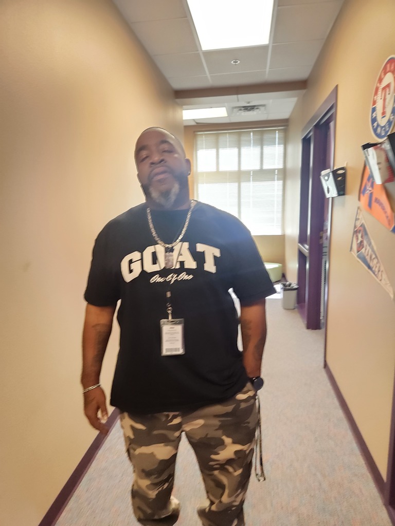 Staff and students showcasing thier favorite tshirt!!